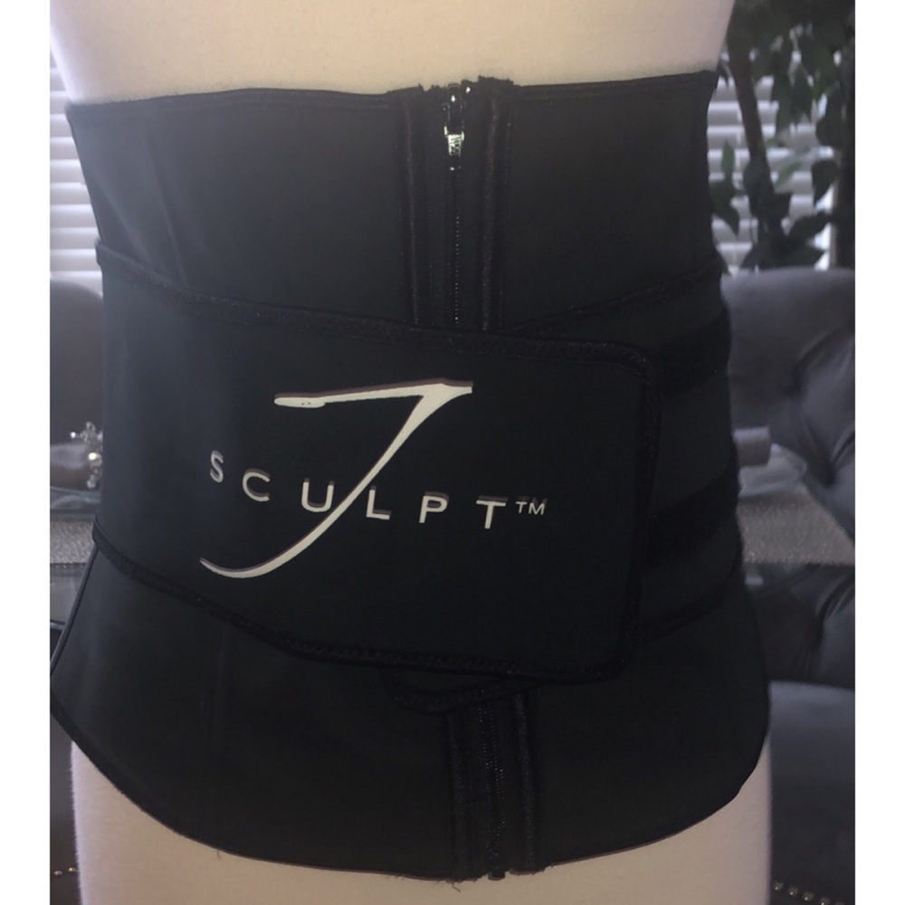 JSculpt Comfortable Zipper Waist Fitness Belt (XL)